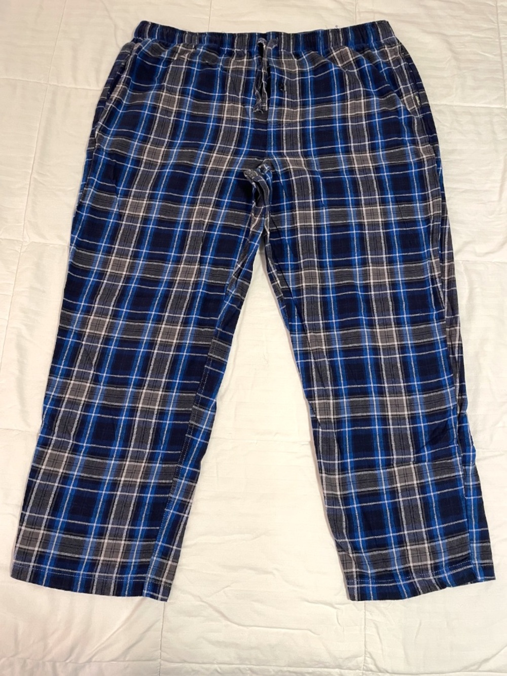 Eddie Bauer Lounge Men's SZ XL Pants Flannel Plaid  100% Cotton Pajama Jogger